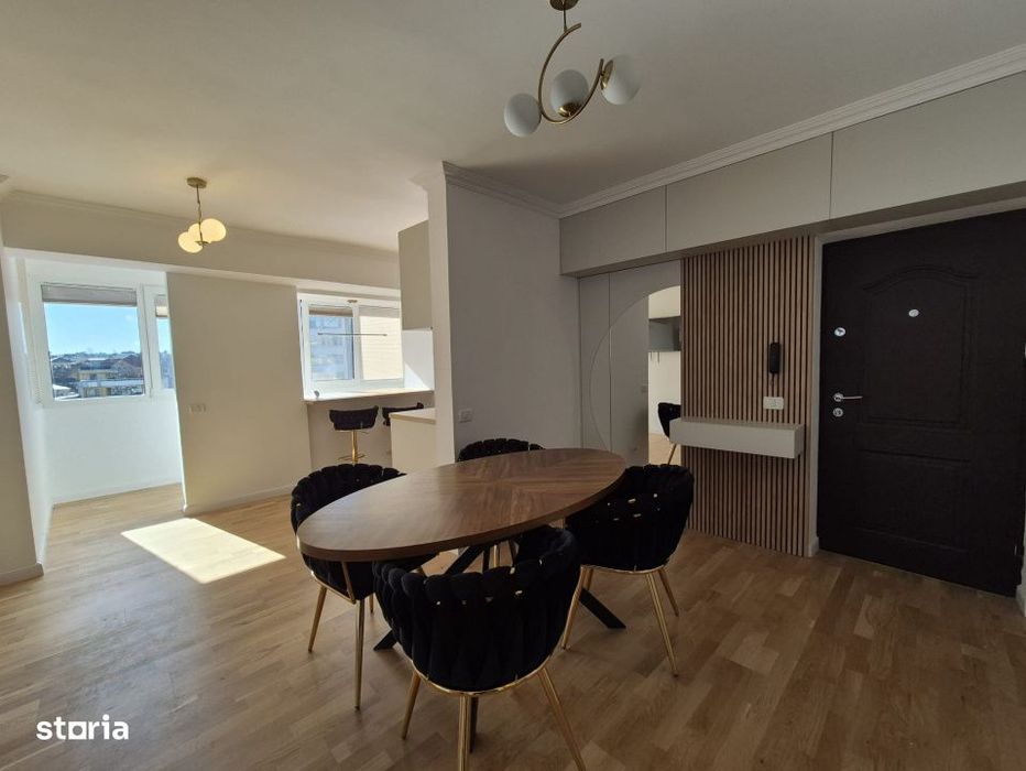 Apartament 3 camere, 100 mp, Centru, Nou Amenajat, Etaj 5/8