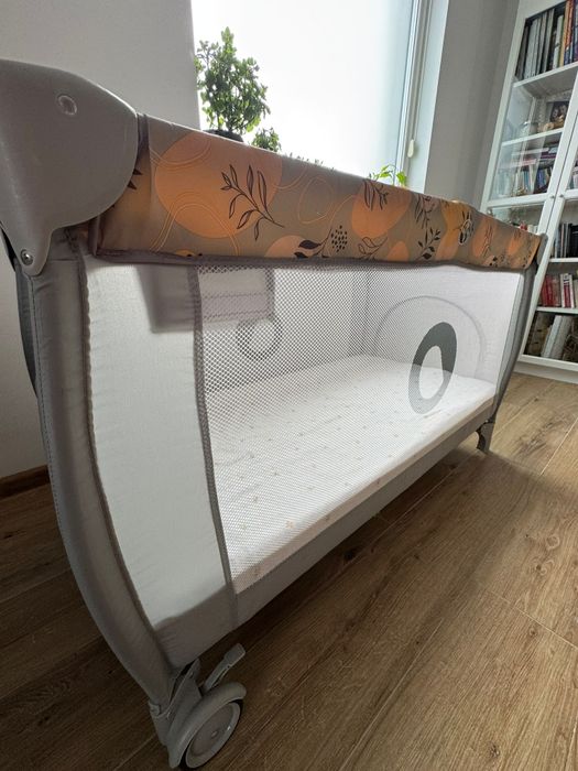 Patut pliant Lionelo și saltea cocos