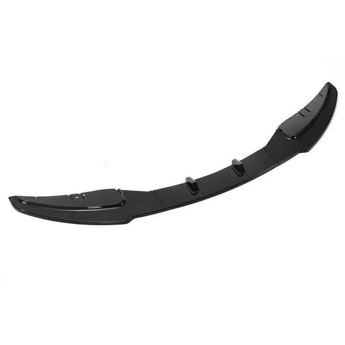 Prelungire Extensie Lip Bara Fata BMW Seria 1 E81 E82 E87 E88, pentru Bara Normala, Negru Lucios