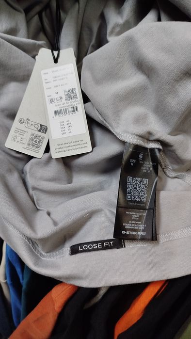 Оригинална тениска G-Star Raw Stairs M , L нова мъжка сива oversize
