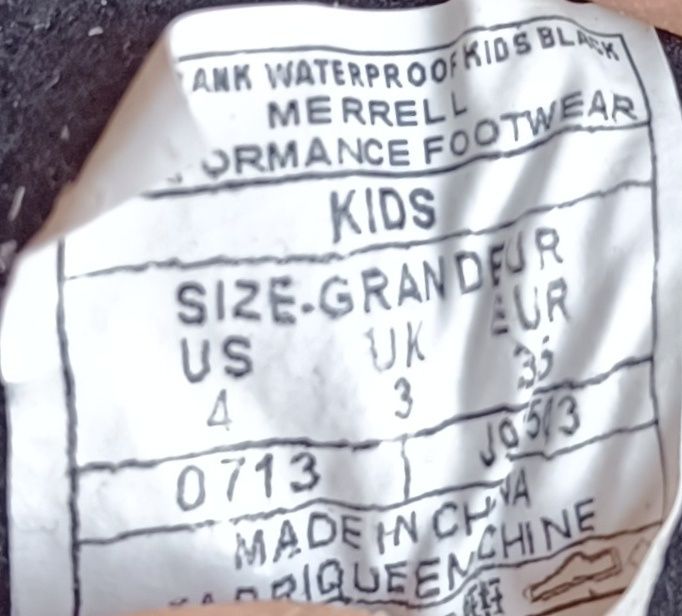 Детски зимни боти Merrell 35 номер