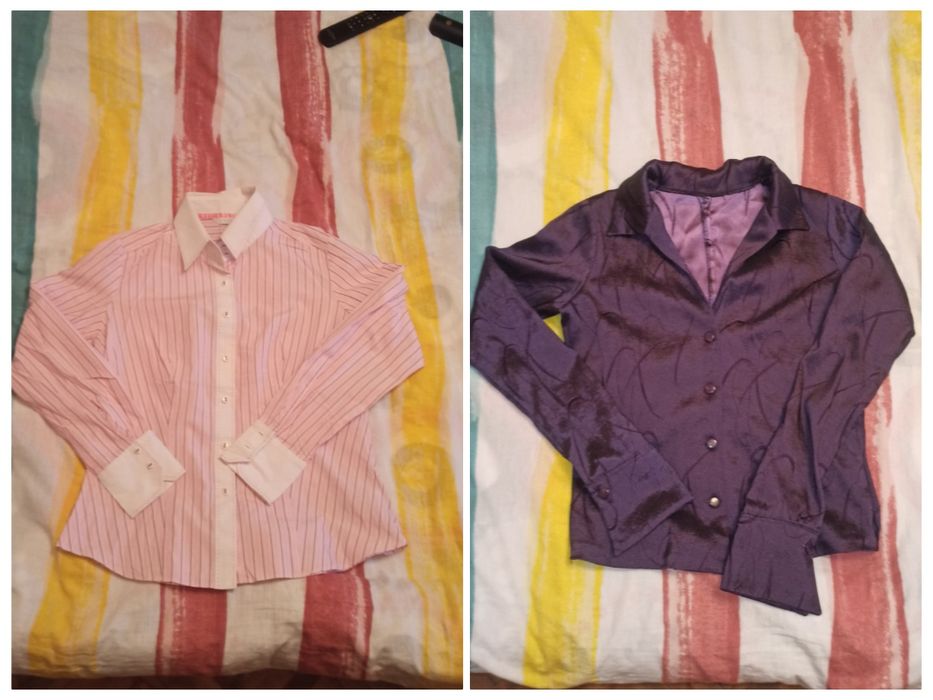 Дамска риза розова S и дамско сако лилаво S