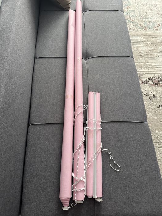 Розовые жалюзи 2 набора