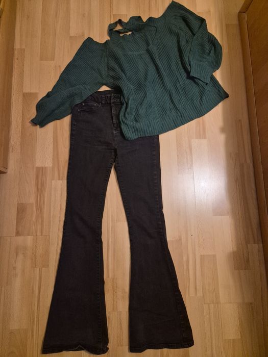 Дамски сетове от дънки с блуза