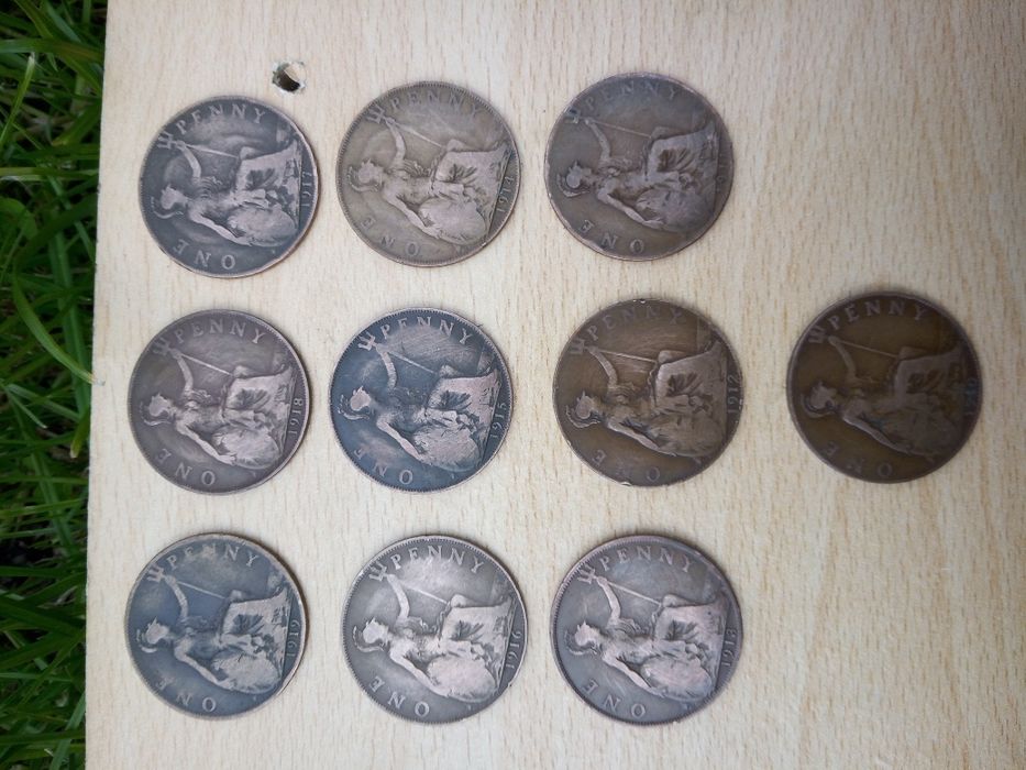 One penny, ani 1900-1966