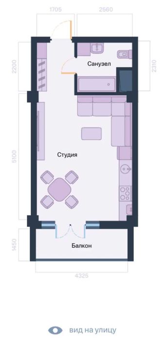 Продаётся 40 м² в ЖК Celebrity Residence | 7/12 этаж