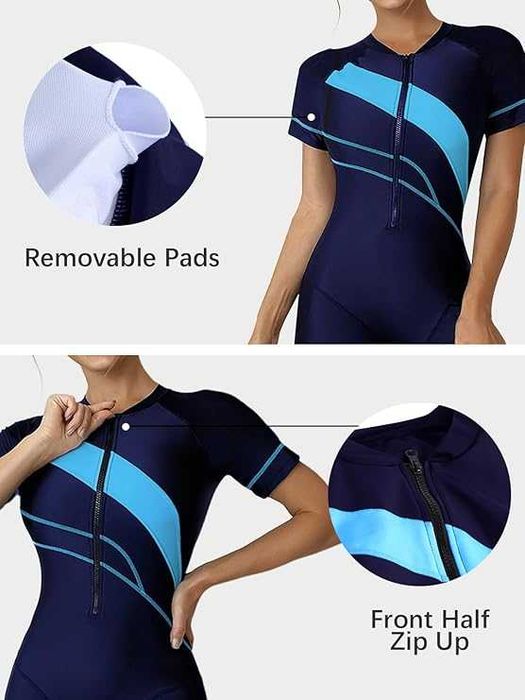 Costum de baie Ecupper pentru femei, marimea M, Albastru