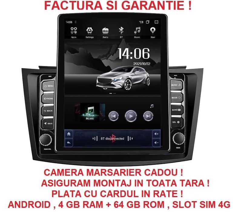 Navigatie pentru Suzuki Swift 2010 - 2017 Ecran TESLA 9.7 inch 4GB RAM