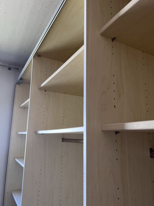 Dressing/Dulap 275/222/70 cm 2 usi culisante alb/ogl/ gri antracit