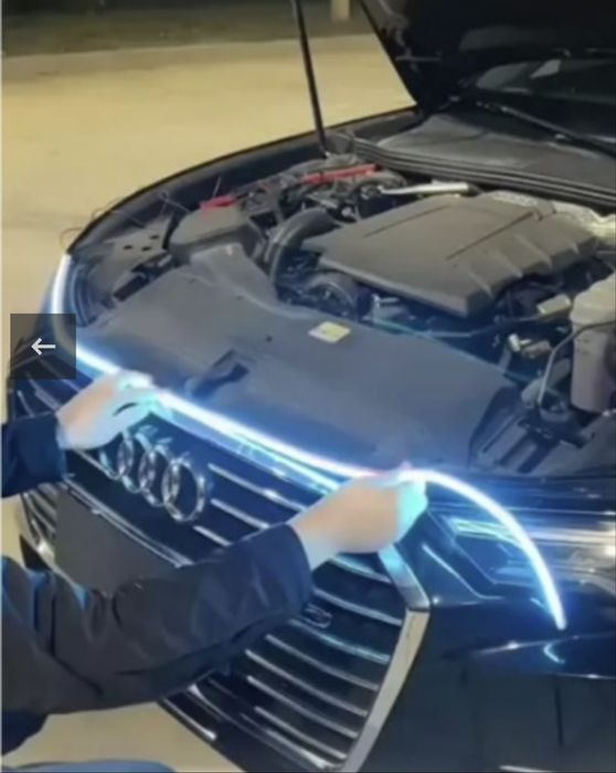Banda LED Auto pentru Grilă Frontală – 180 cm, Rezistentă la Apă, Alb Rece