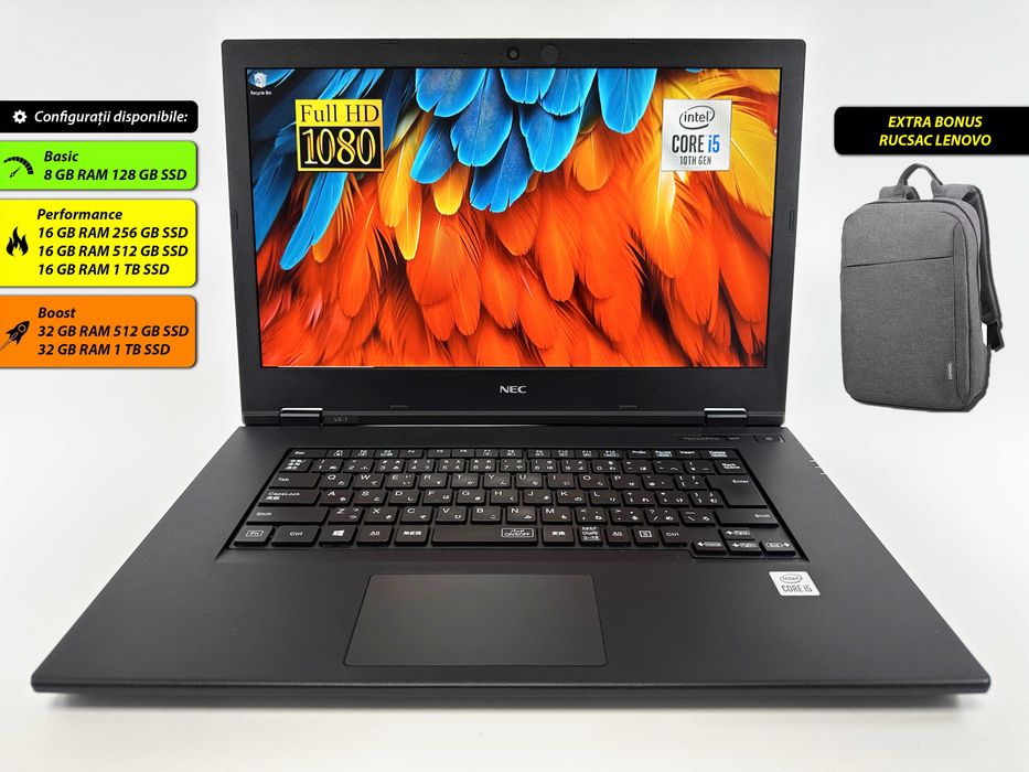 Laptop Nec Versa PRO i5-10th 32gb ram 256ssd 15.6 inch FullHD Garantie
