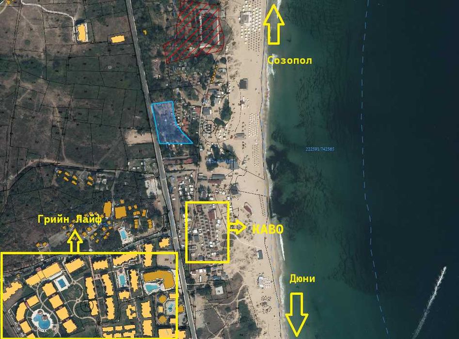 Продава се Парцел в Созопол - 3859 кв.м за 197 €/кв.м - Снимка #1
