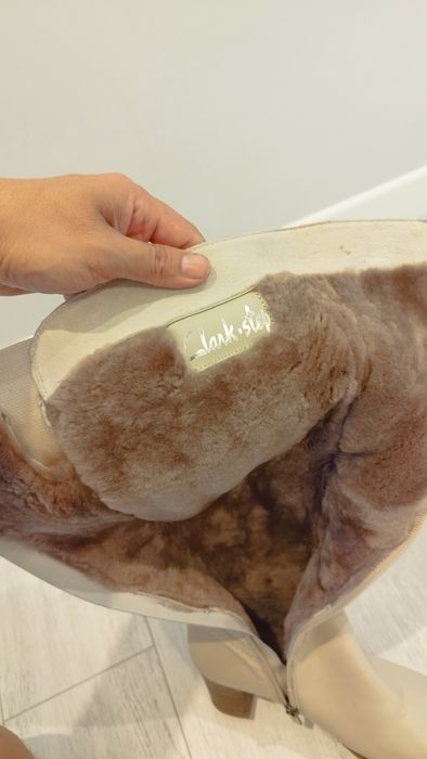 Сапоги натуралка 36р. Clark бренд