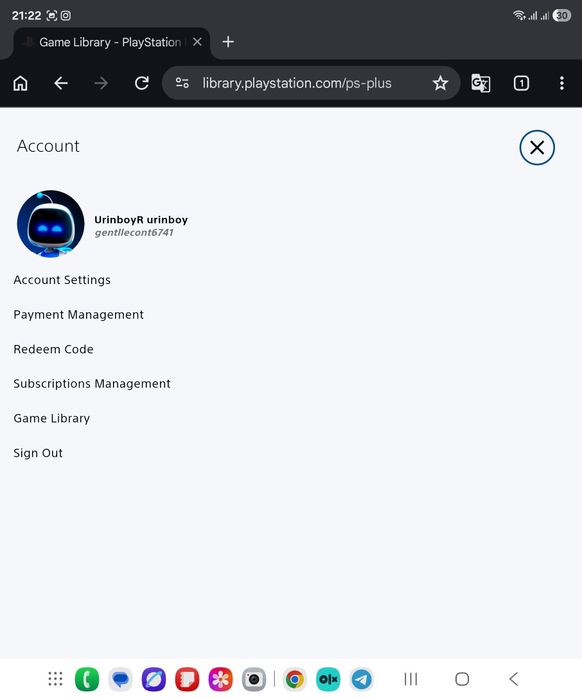 Play Station 4 (PS4). Onlayn akkaunt bilan