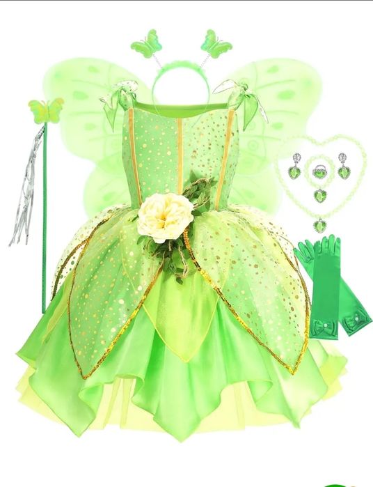 Платье принцессы для девочки на 6- 7лет