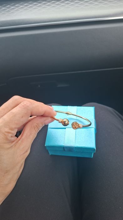 Желтая золото браслет