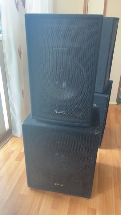 Set Boxe +Subofwer /Microfon Shure/Mixer Lumini