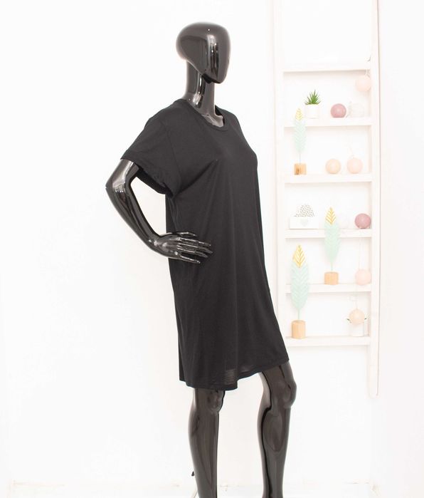 Acne Studios Beata дамска черна рокля овърсайз S