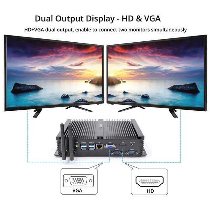 MIni PC Hystou Fmp04 I7 5550u/8gb Ram ddr3/500Gb hdd, Hdmi, 4k, Wifi, Win 11