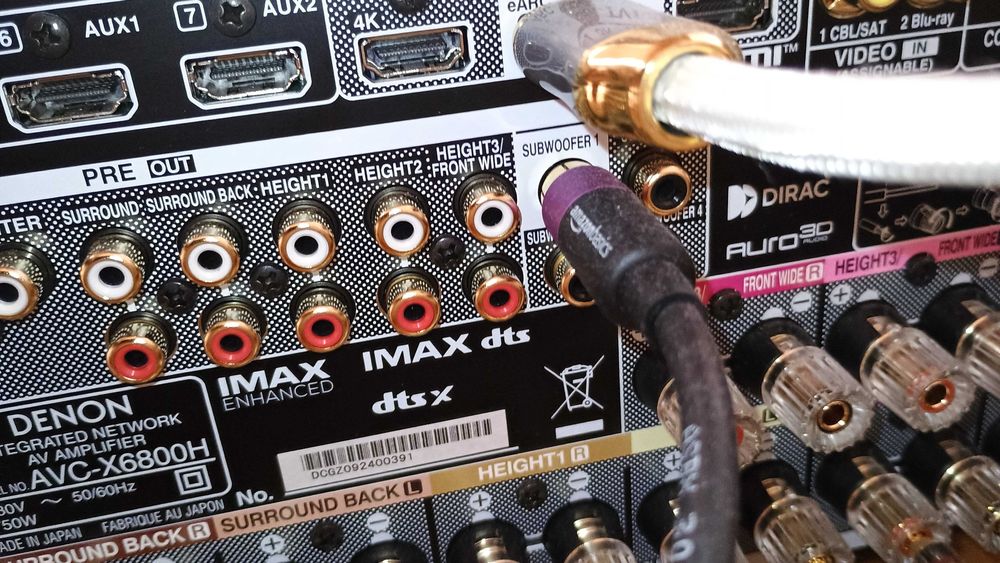 AV ресийвър Denon AVC-X6800H – 11.4 канала, Dirac Live, IMAX Enhanced