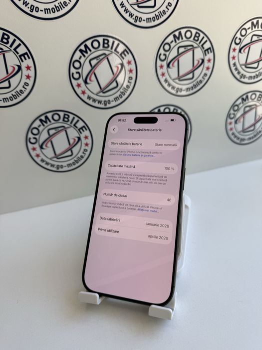 iPhone 17 - 256GB - Negru - 100% - Impecabil - Garantie
