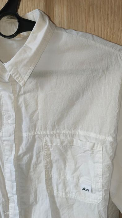 Белая женская рубашка летняя