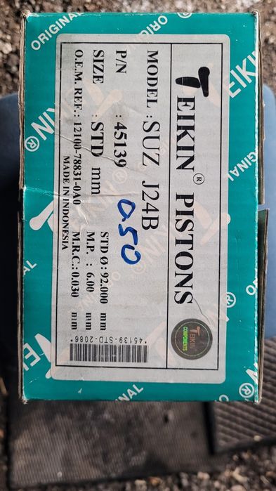 Поршни suzuki grand vitara 2.4