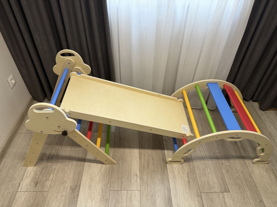 НОВ Монтесори дървен комплект за игра. Пиклер