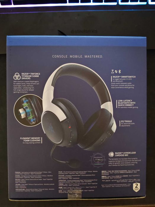 |OFERTA| Casti Gaming 4-in-1 Razer Kaira Wireless PS5 / PS4 / PC / Tel