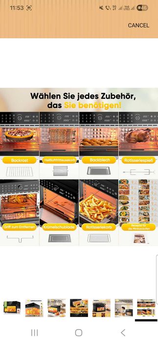 Airfryer/ Cuptor electric/ Rotisor