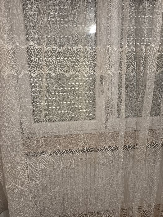 Perdea crem, 235/550, stare impecabilă