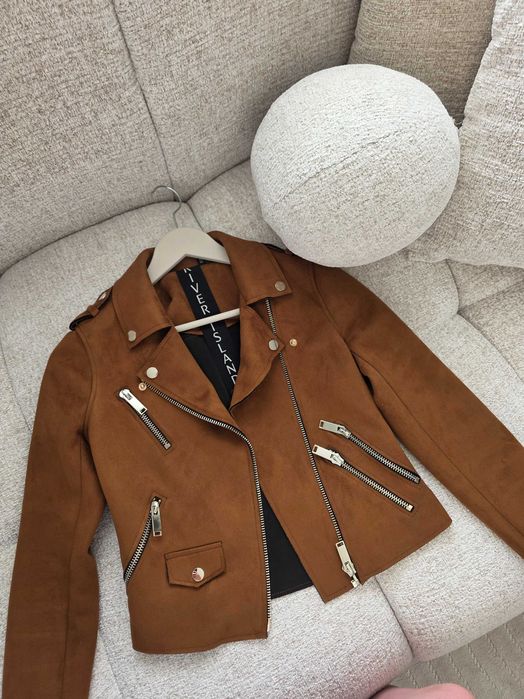 Кафяво велурено яке River Island (XXS / 32)
