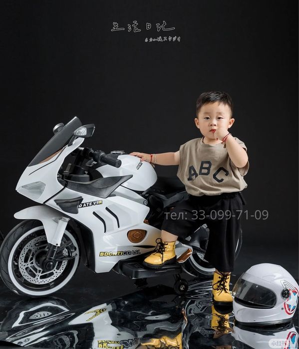 Детский мотоцикл Ducati V5 24V | 2–8 лет, LED, музыка, EVA колеса