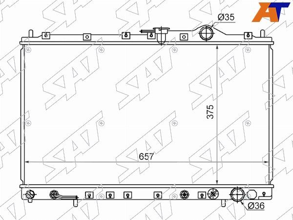 Радиатор двигателя Mitsubishi Rvr
