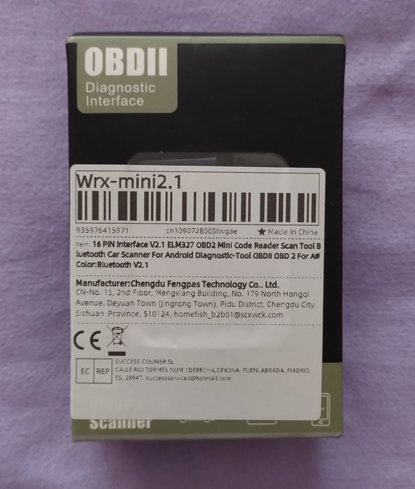 Tester auto diagnoza OBD 2 bluetooth ELM 327 , NOU (sigilat)