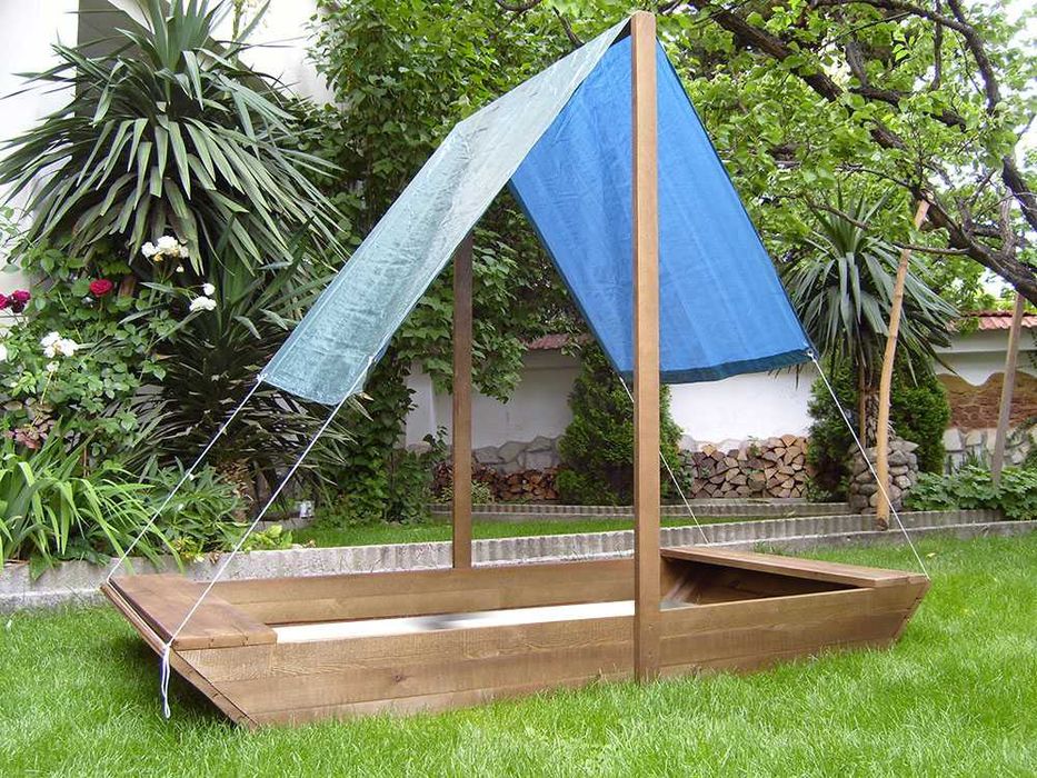 Детски пясъчник със сенник,Кораб.