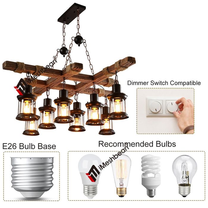 Луксозно осветително тяло в модерен ретро рустик дизайн