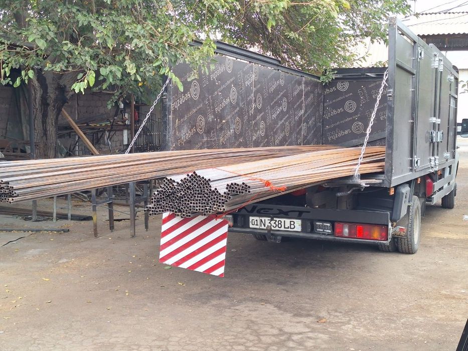 Перевозка гобаритного меттала на Газели с открытым вехом