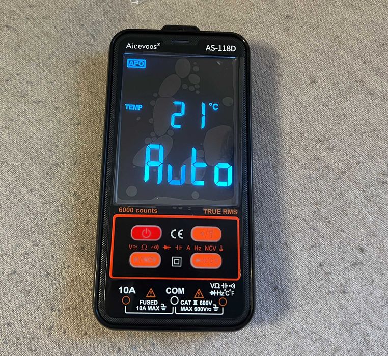 Multimetru digital Aicevoos AS-118D True RMS nou cu husa