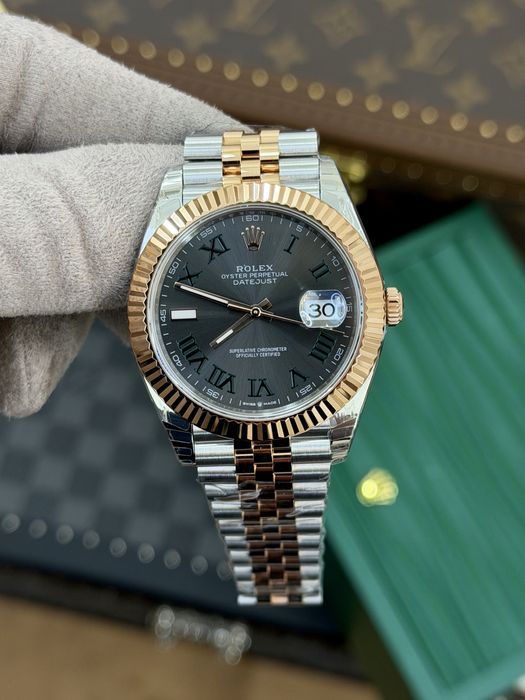 Rolex Date-Just 41mm Wimbledon Everose