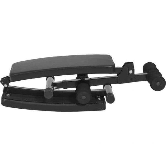 Bancă de abdomene pliabilă neagră