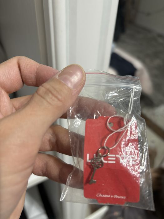 Кулон ключик серебро