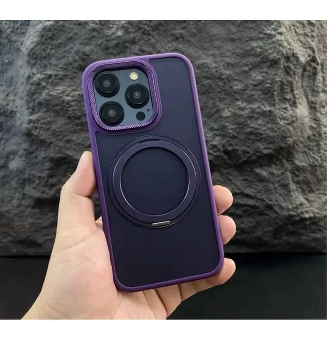 Iphone 15/16/PRO/MAX/PLUS- Husa Magsafe Camera Metalic Ring Detasabil