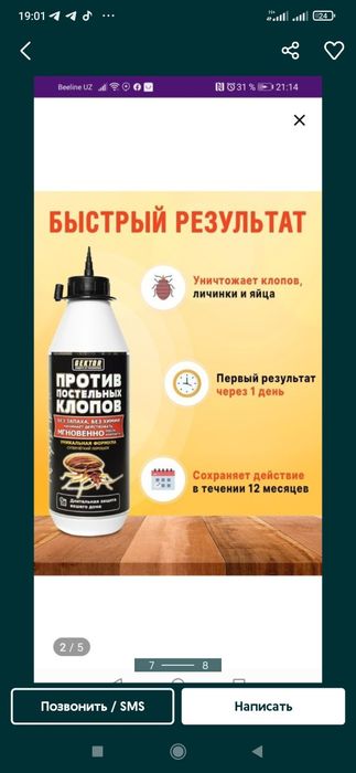 Гектор от клопов gektor poroshok