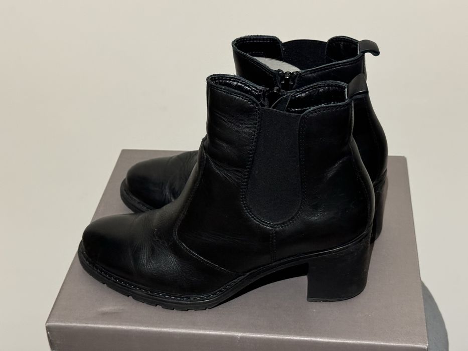 Botine Piele Negre