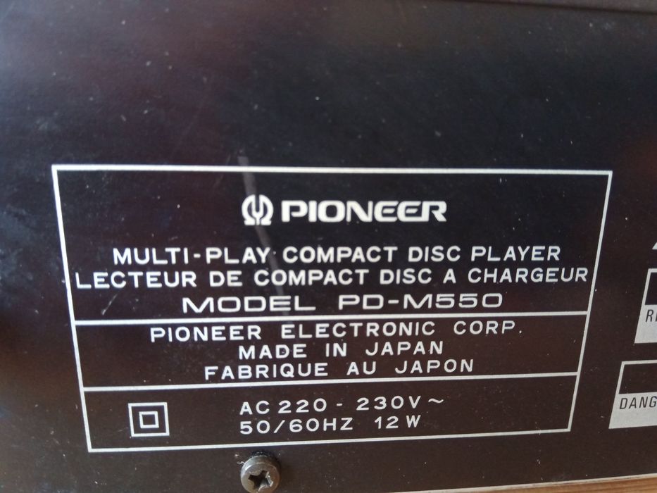 Componente Pioneer PD-M550 CD player