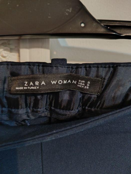 Pantaloni office eleganți Zara bleumarin sezon rece mărimea S 36