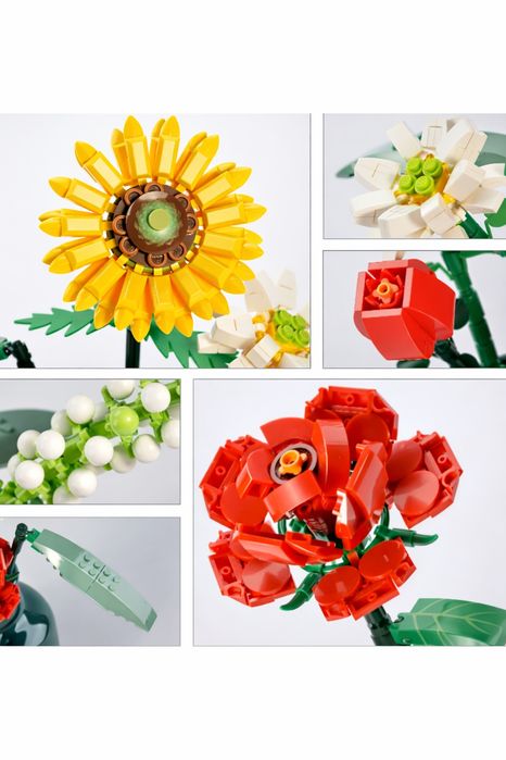 Mini buchet de flori lego