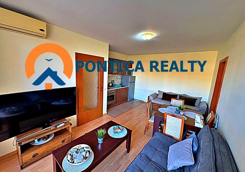 Двустаен апартамент в голям комплекс в Слънчев Бряг