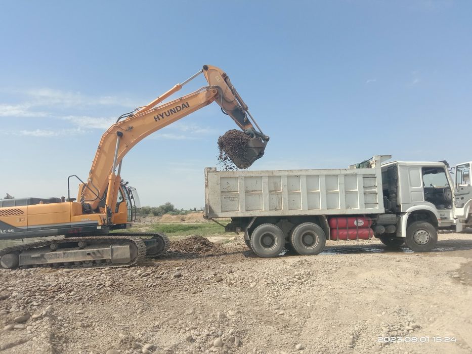 Вывоз мусора и хлама. Доставка HOWO20м³ щебень клинец компот песок ГПС